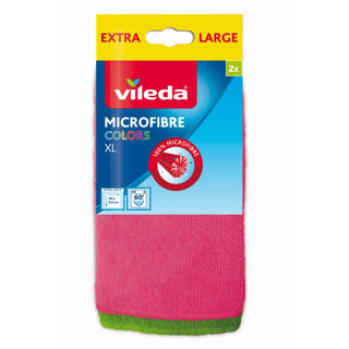 Vileda chiffon microfibre couleurs xl 2 pièces | 5 pièces