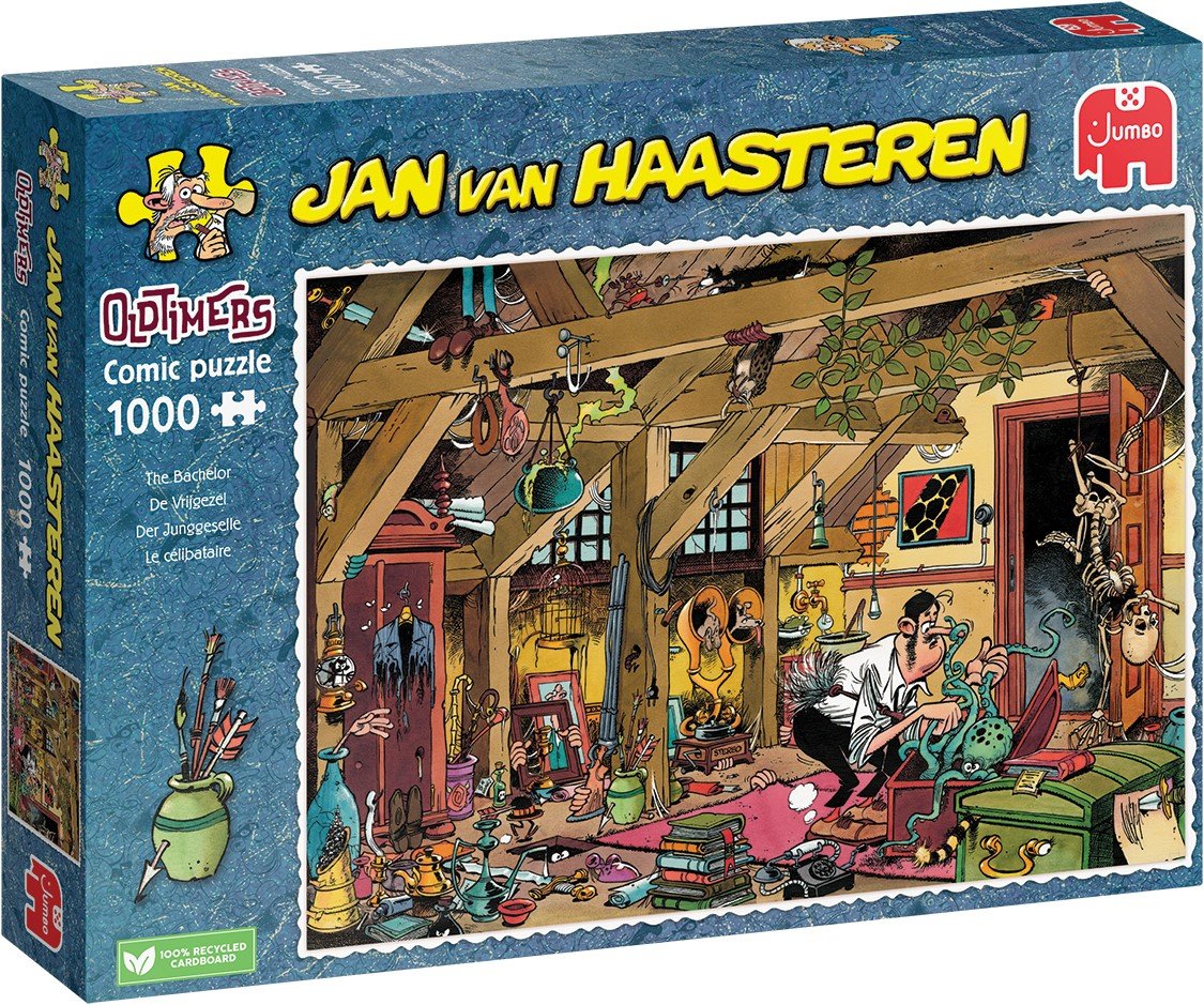 Puzzle Jumbo Jan van Haasteren - voitures anciennes le célibataire, 1000 pcs.