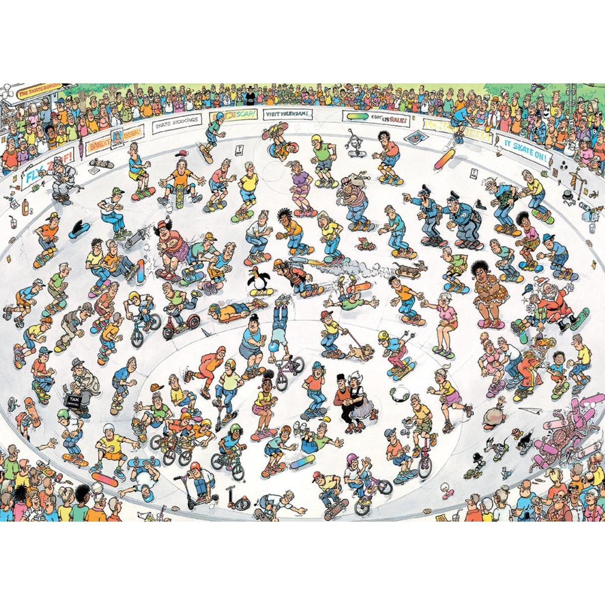 Puzzle Jan van Haasteren - skateboard dans le bol, 2000 pcs.