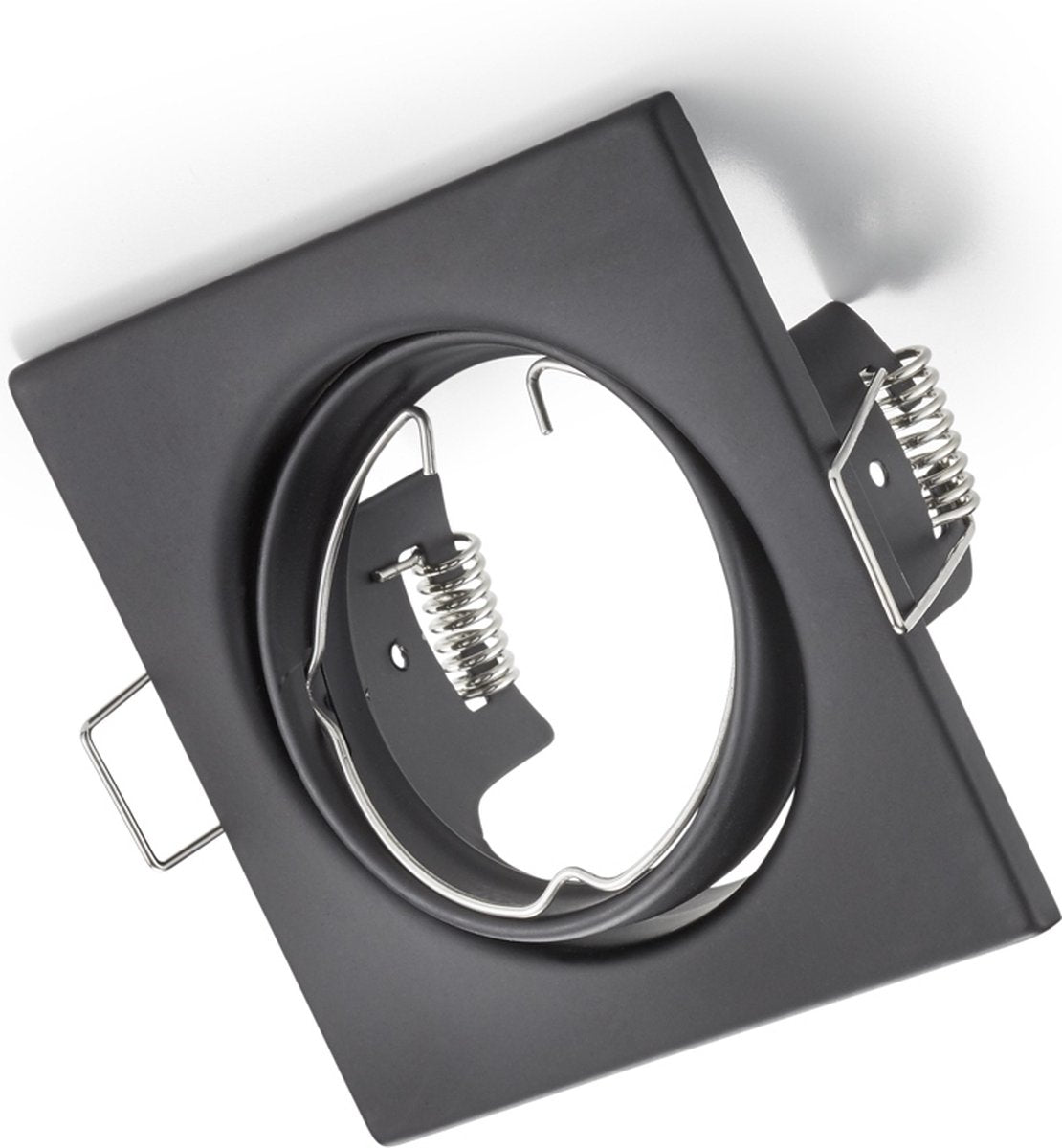 Trio jura - spot encastrable - noir mat - excl. 1x gu10 3 w - orientable - montage au plafond