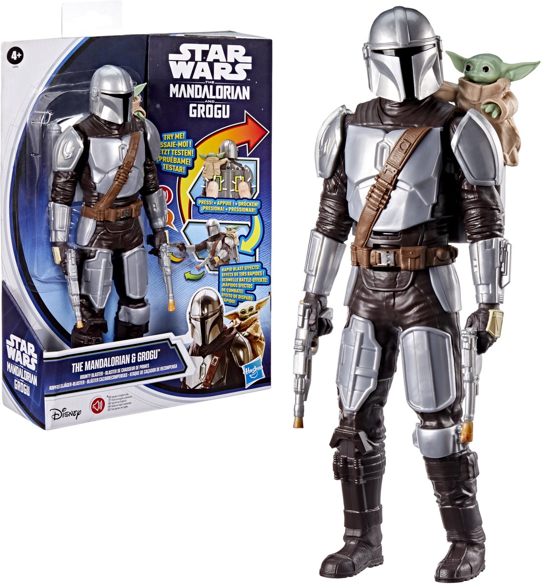 Figurine Star Wars The Mandalorian et Grogu Bounty Blaster