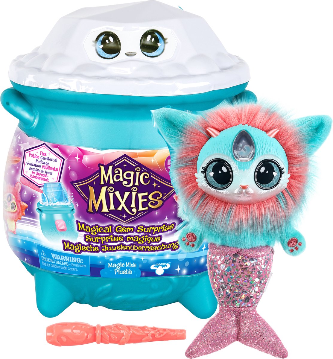 Moose Toys Magic Mixies Magical Gem Suprise Magic Boiler Boiler Water - Faites votre mixie Plushie