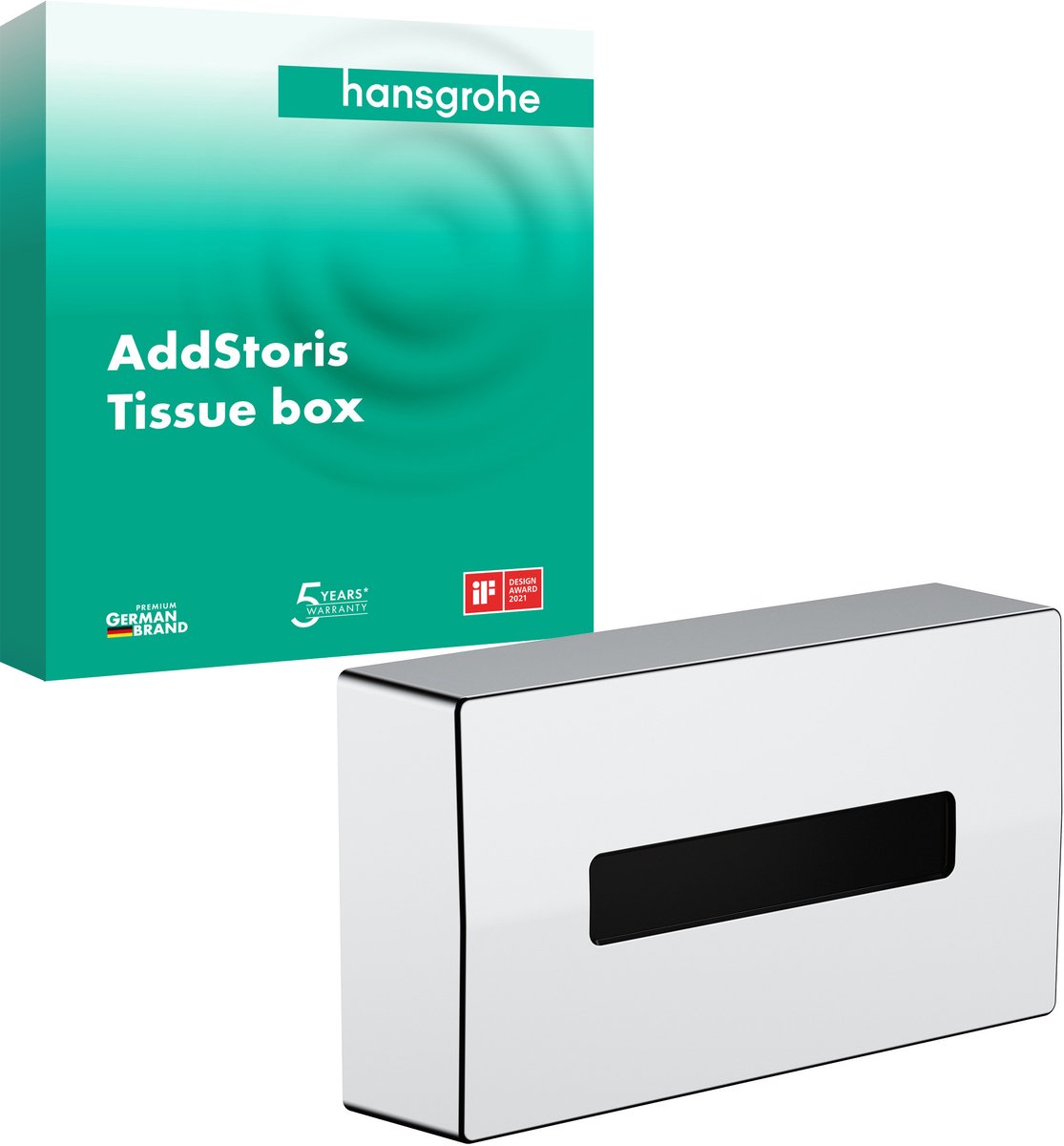 Hansgrohe addtoris boîte pour lingettes démaquillantes chrome