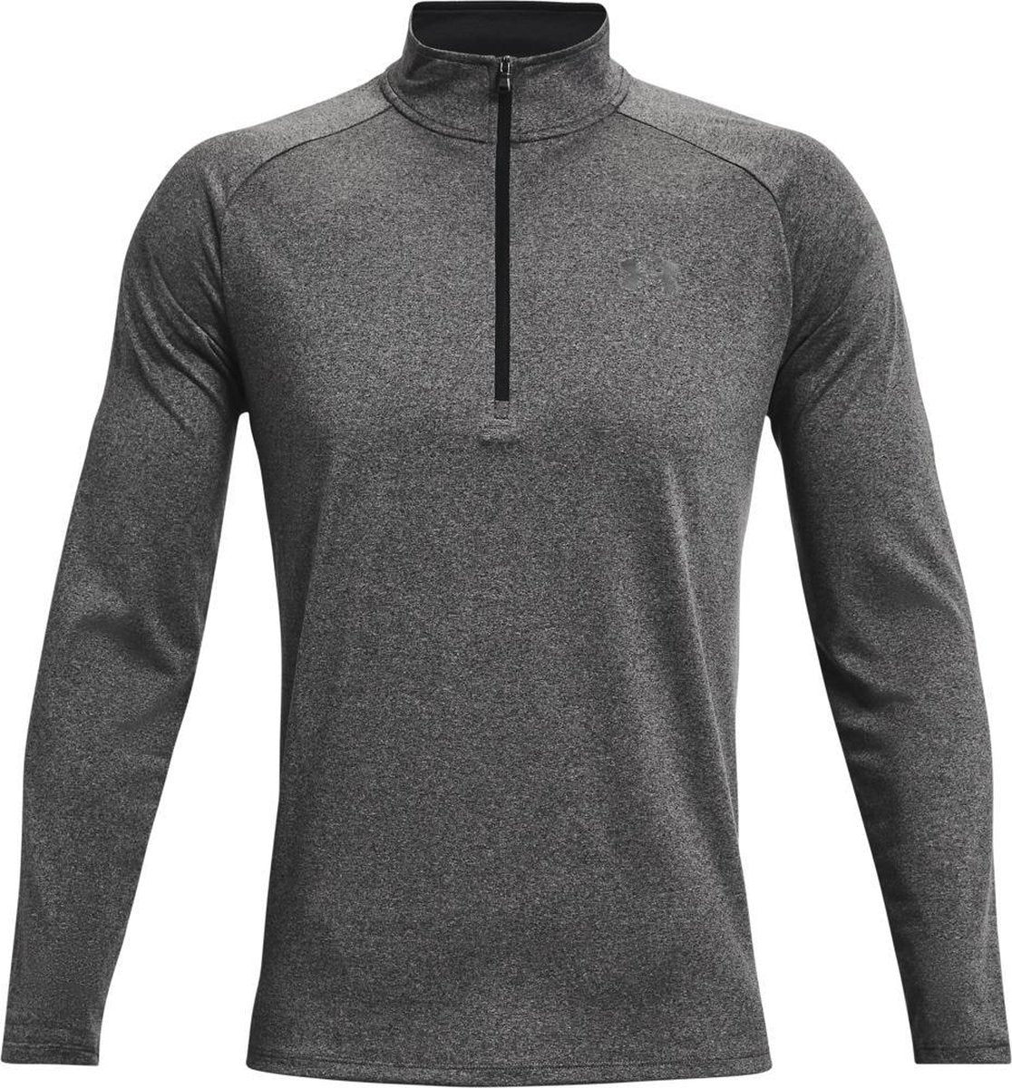 Under Armour maillot de sport homme ua tech 2.0 1 2 zip-gris - carbone chiné - noir
