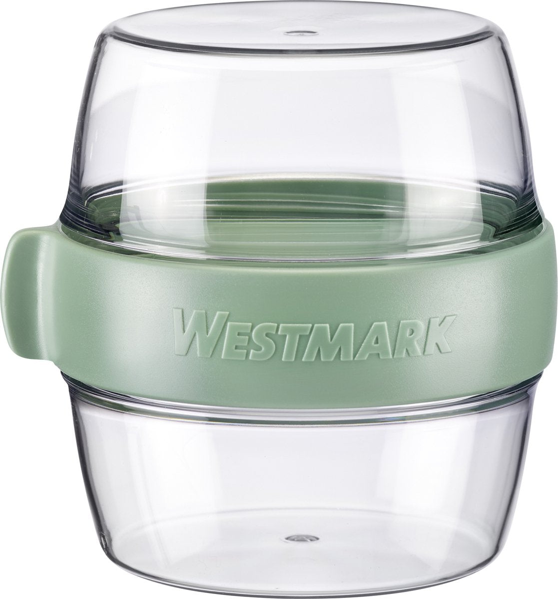 Westmark pocketbox maxi, boîte à emporter pratique, idéale pour yaourts, fruits, snacks, 700 ml (2 x 350 ml), sans BPA, vert menthe