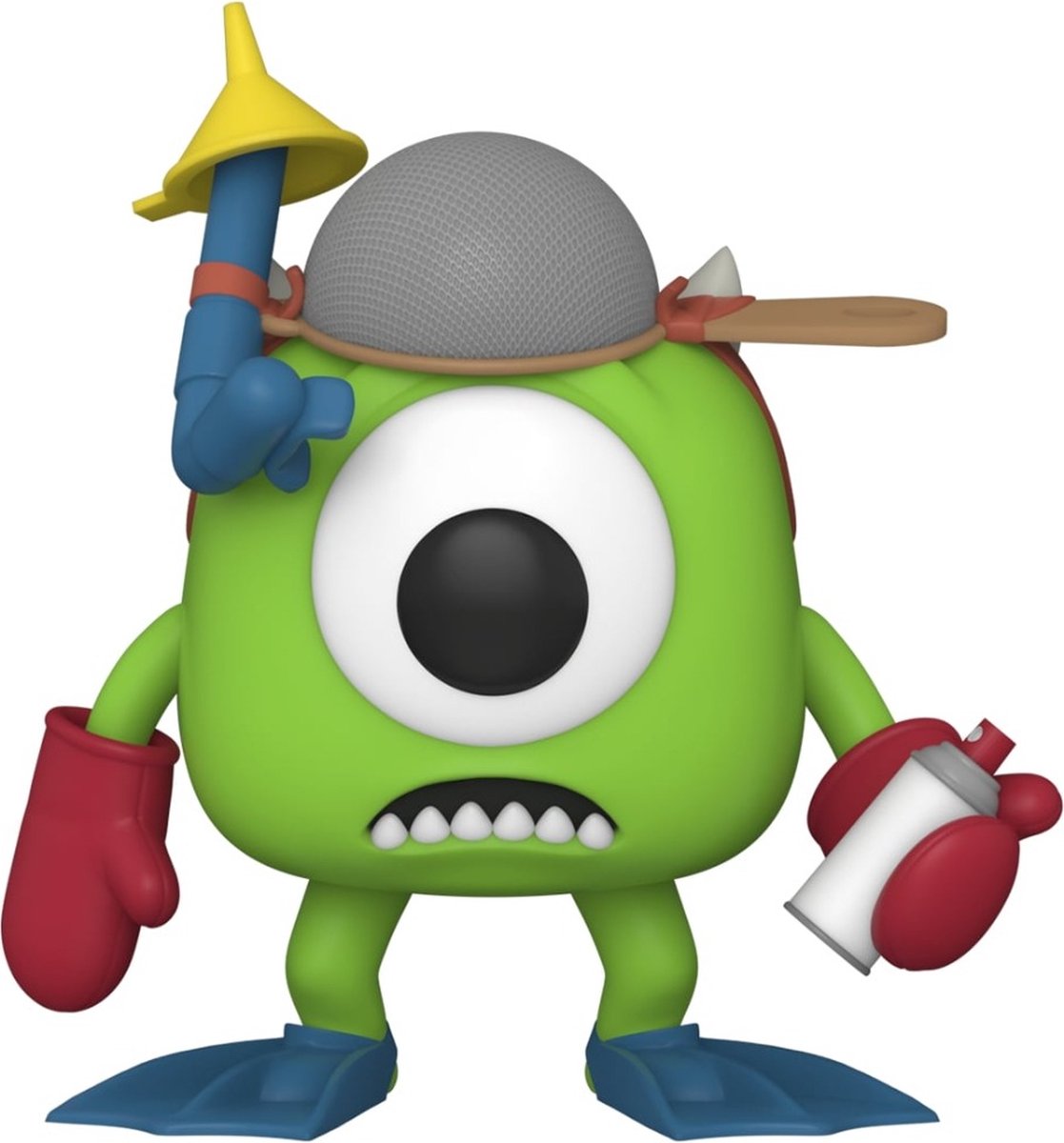 Poupée à collectionner Funko Monsters, Inc. ! vinyle - Disney Mike avec mitaines 20e anniversaire multicolore