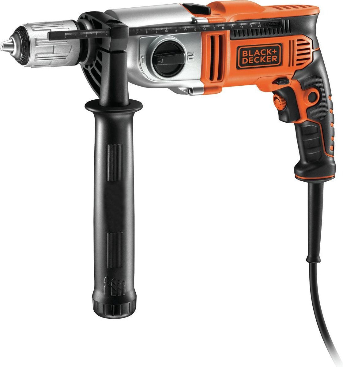 Perceuse à percussion Black+decker 910w à 2 vitesses - kr911k-qs