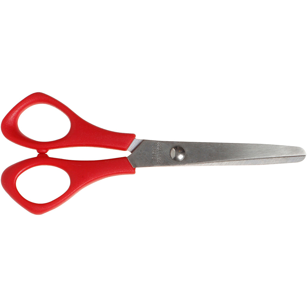Ciseaux scolaires Creativ Company, L: 14 cm, ronds, gauchers, 1 pièce