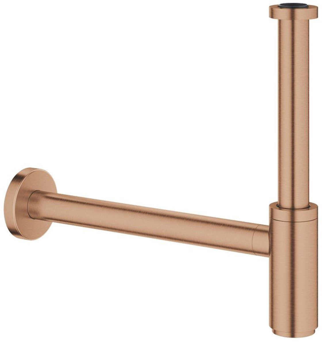 Siphon design Grohe 1 1 4 minimaliste brossé coucher de soleil chaud