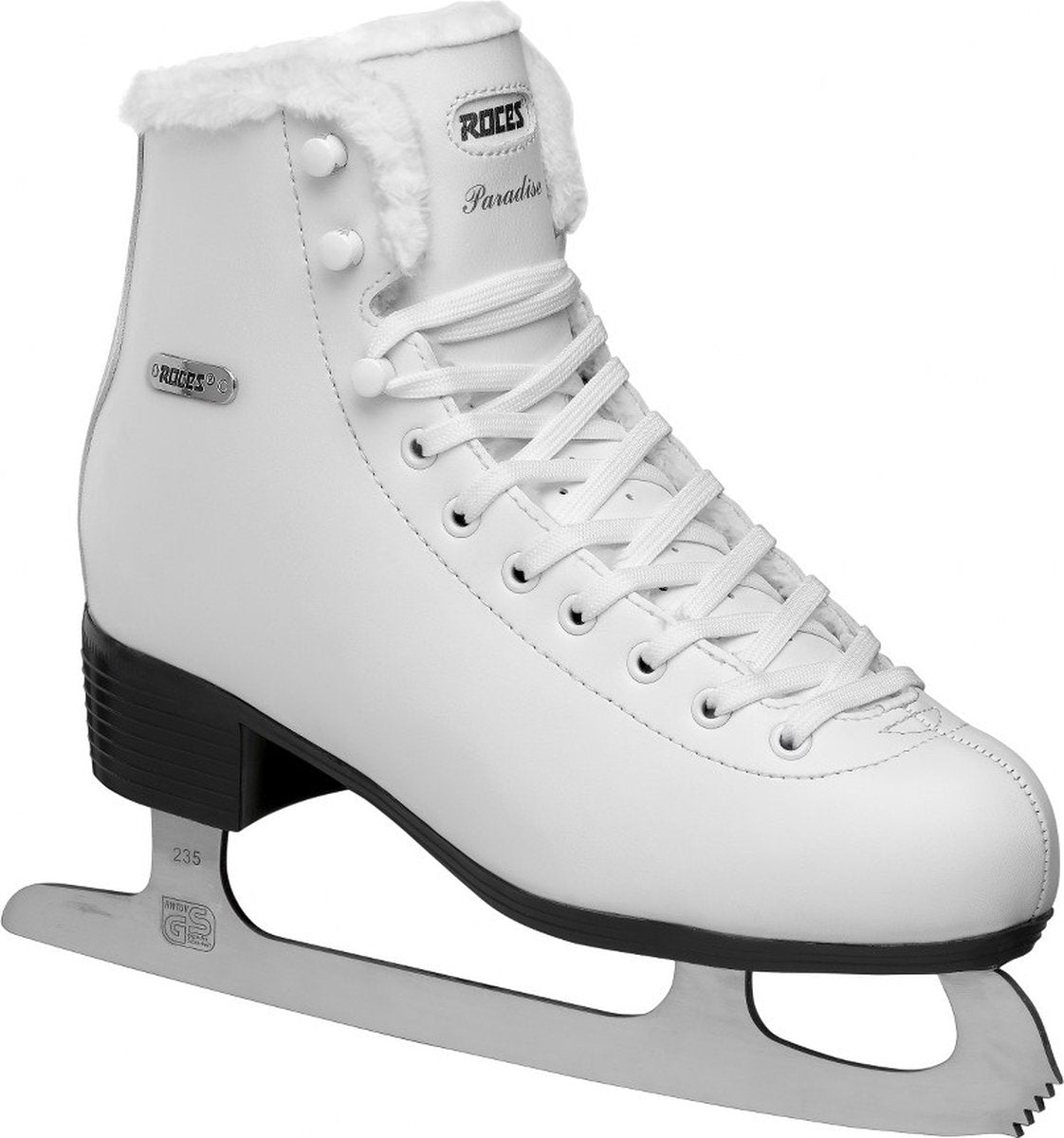Roces – paradise eco fur – patinage artistique – patinage dames – blanc – doublure chaude en eco fourrure stabilité classique – taille eu 38