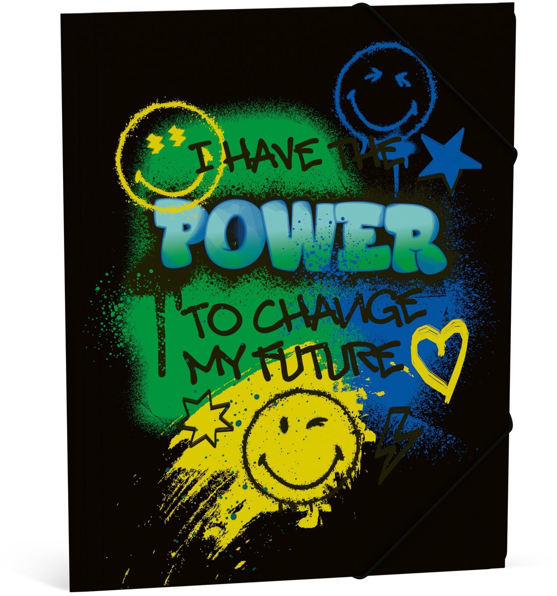 Smileyworld smiley world elastomap a4 - zwart