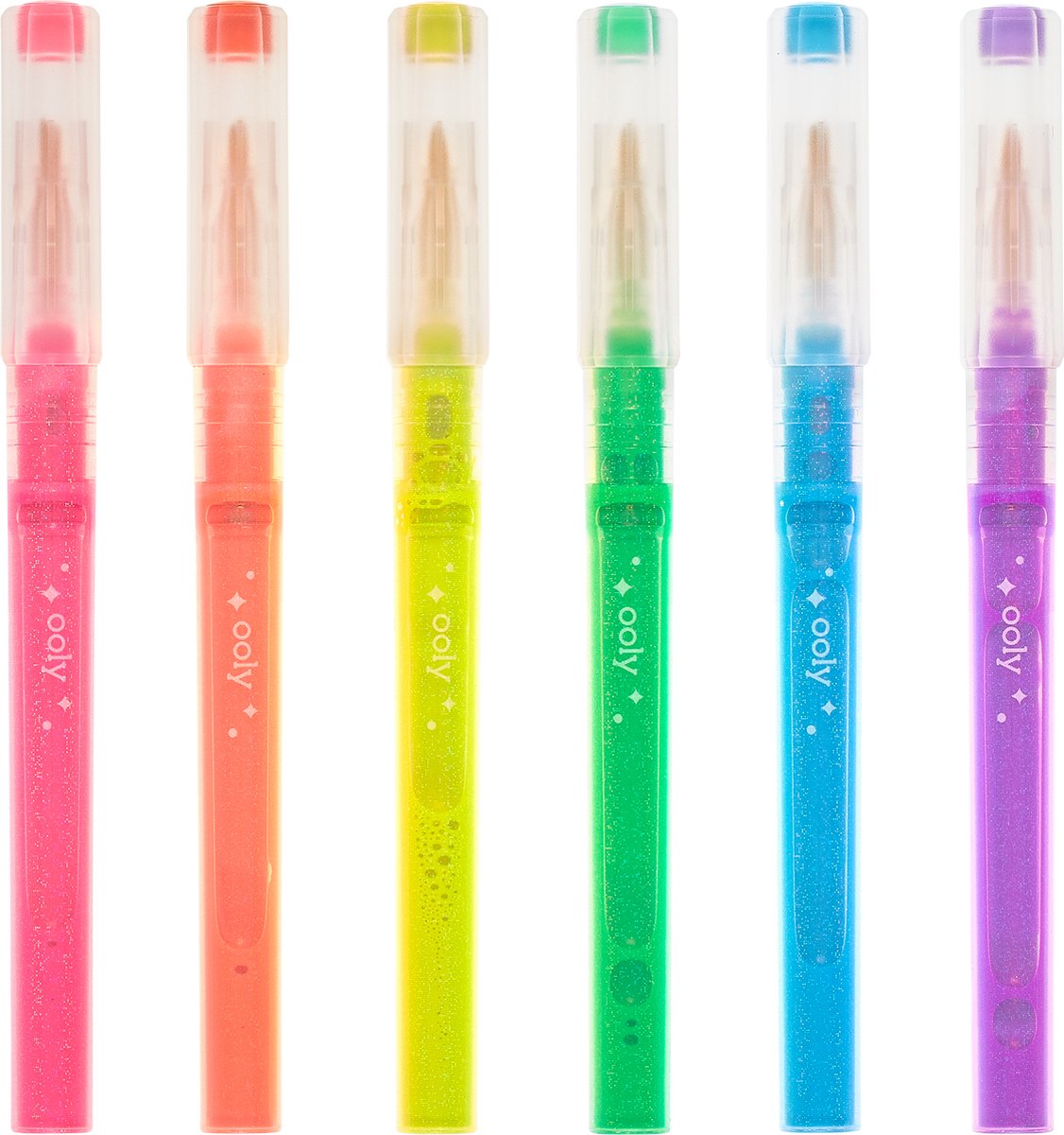 Ooly - oh mes paillettes ! - surligneurs - couleurs néon - 6 pièces
