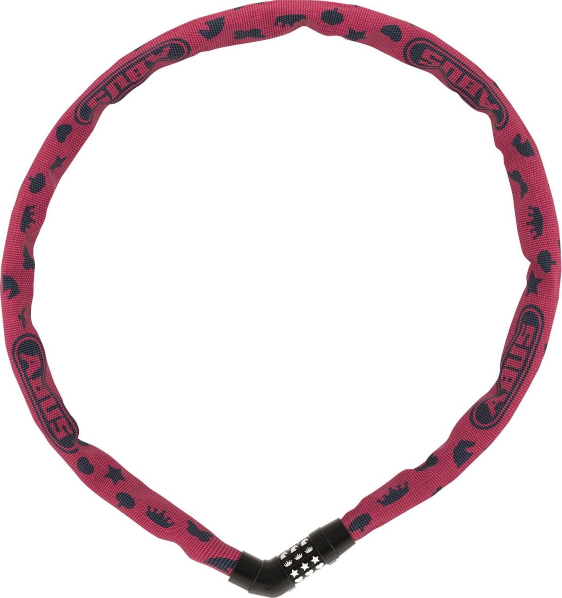 Antivol à chaîne Abus pour vélo - symboles steel-o-chain™ 4804c - niveau de sécurité 4 - vert - 75 cm - adapté aux vélos électriques et aux vélos de ville