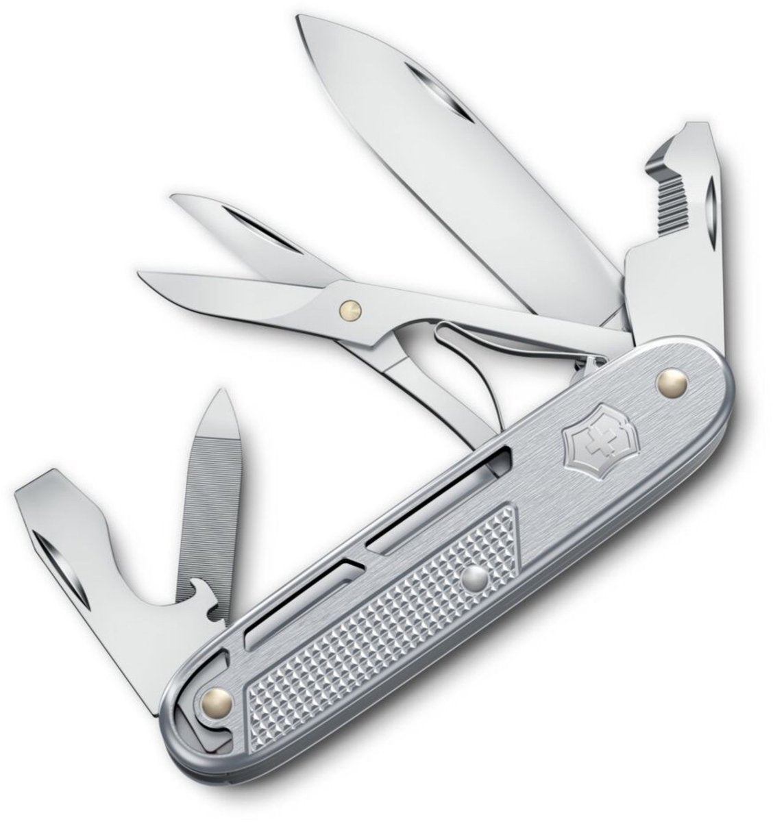 Couteau de poche Victorinox synergy x alox - 10 fonctions - argent