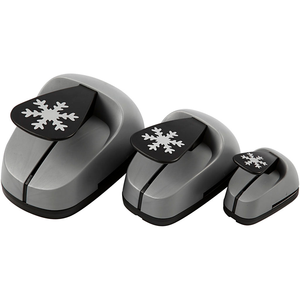 Creativ company set de poinçons, cristaux de glace, taille 25+49+75 mm, 3 pièces 1 boîte