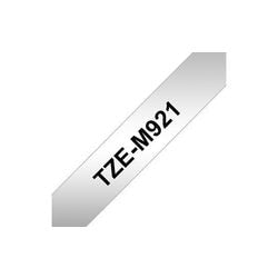Ruban d'étiquettes brother tze-m921 noir, argent