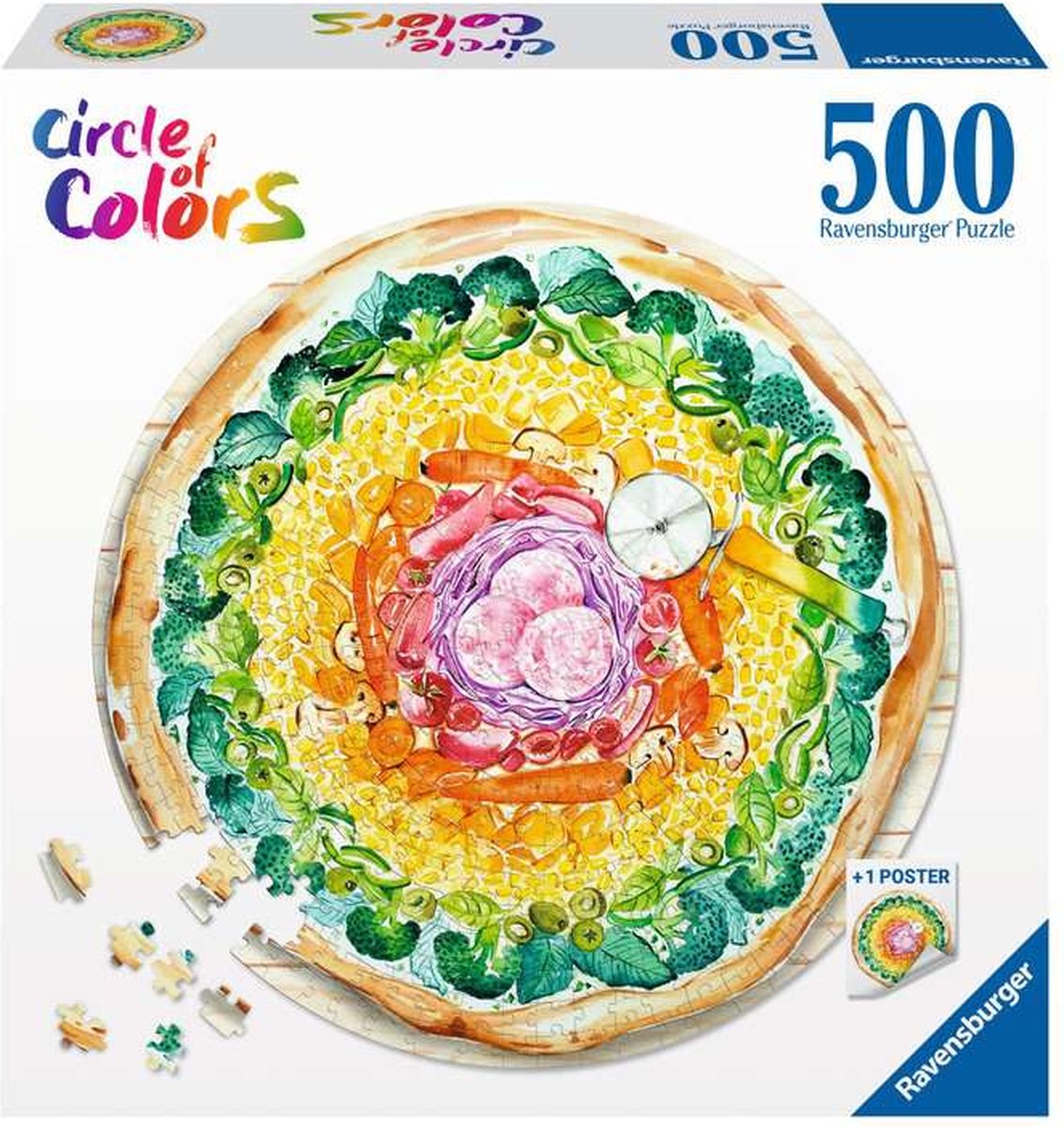 Ravensburger puzzle pizza - puzzle - 500 pièces