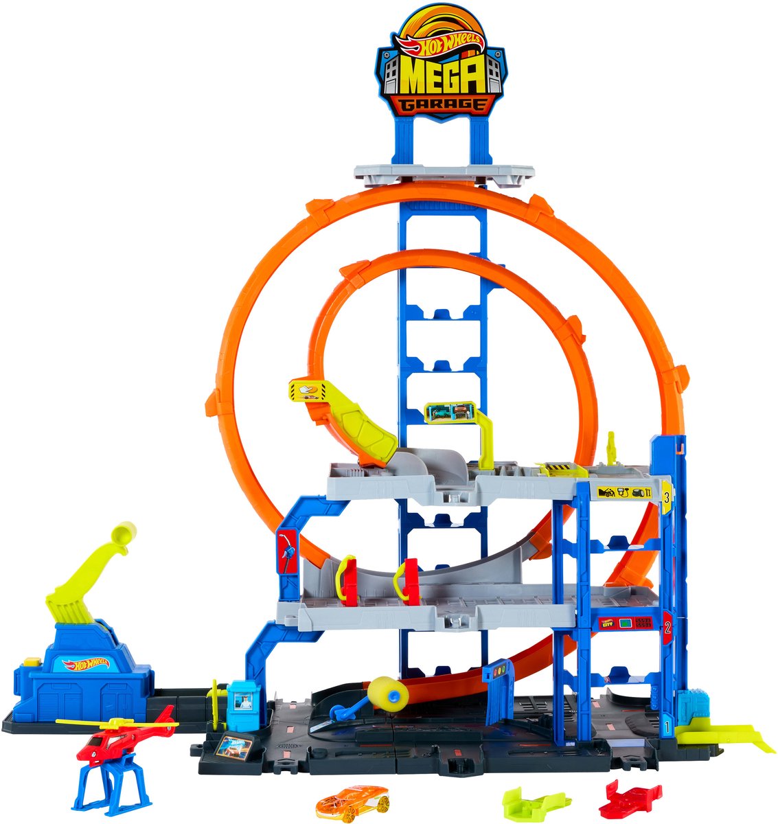 Garage méga boucle Hot Wheels - piste de course