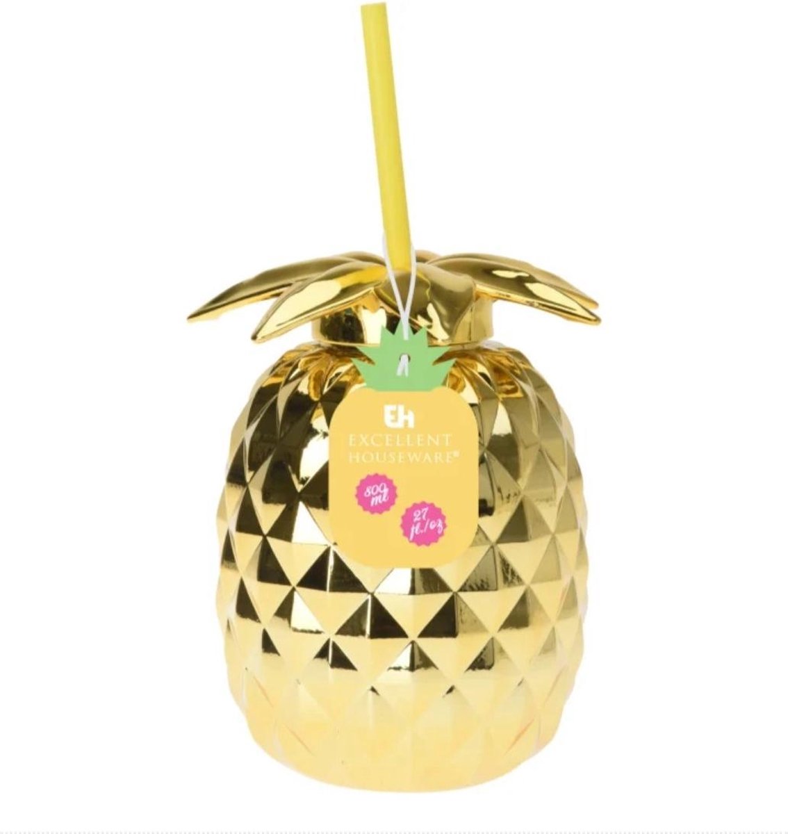 Tasse à boire de l'or ananas