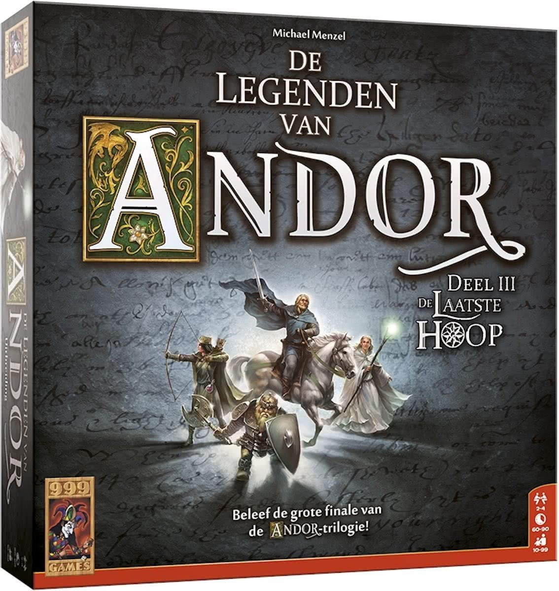 999games 999 games les légendes d'andor : le jeu de société du dernier espoir