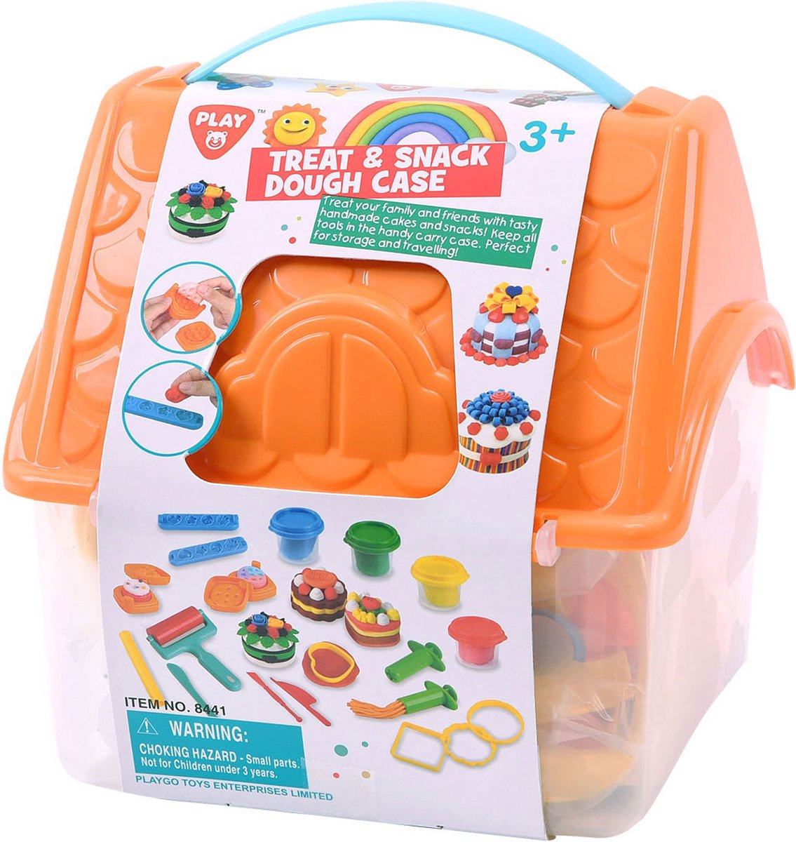 Playgo traite l'argile dans une boîte de rangement - 4 pots en argile