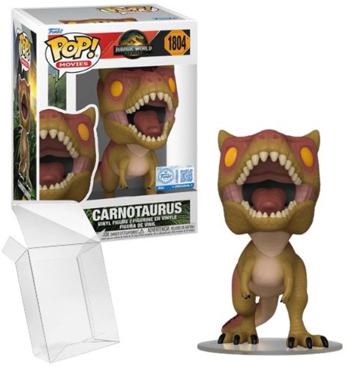 Funko-pop ! films : renaissance du monde jurassique - carnotaurus #1804 exclusif