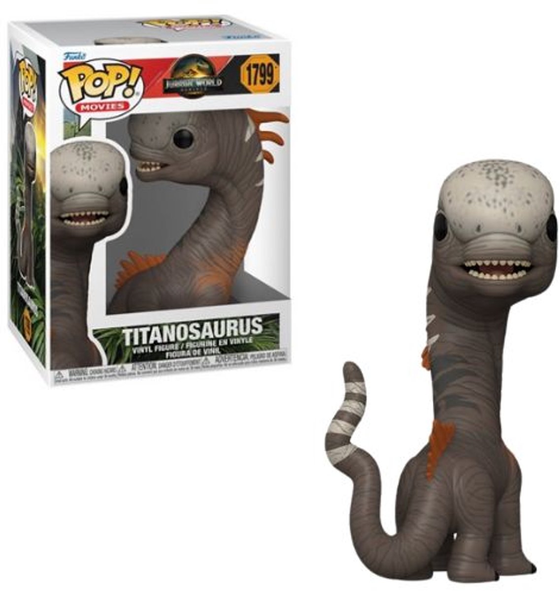 Funko jurassic world rebirth - pop films n° 1799 - titanosaure