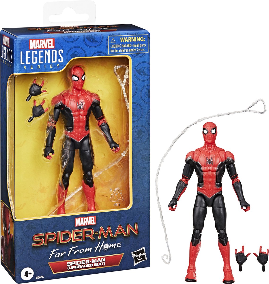Hasbro Marvel Legends Series Spider-Man (costume amélioré) de Spider-Man : loin de chez soi, figurine d'action