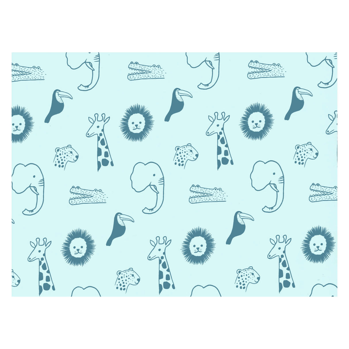 Papier d'emballage Rotolux pour bébés animaux sauvages, 3 m.