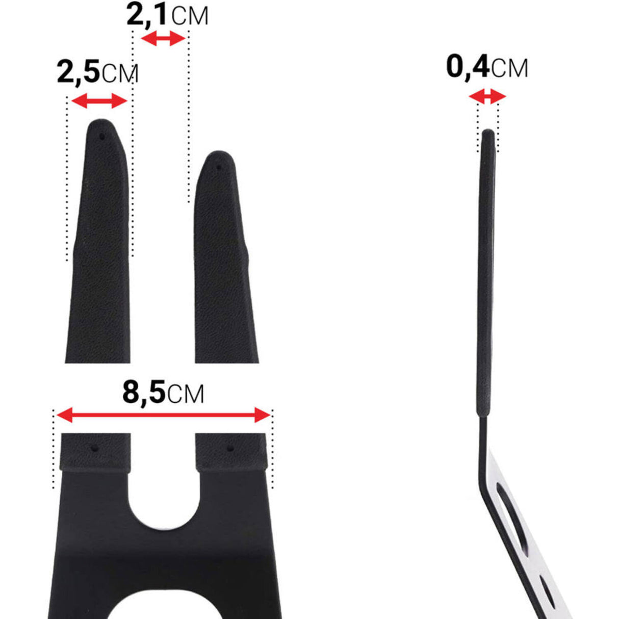Trivio - support à vélo en acier noir