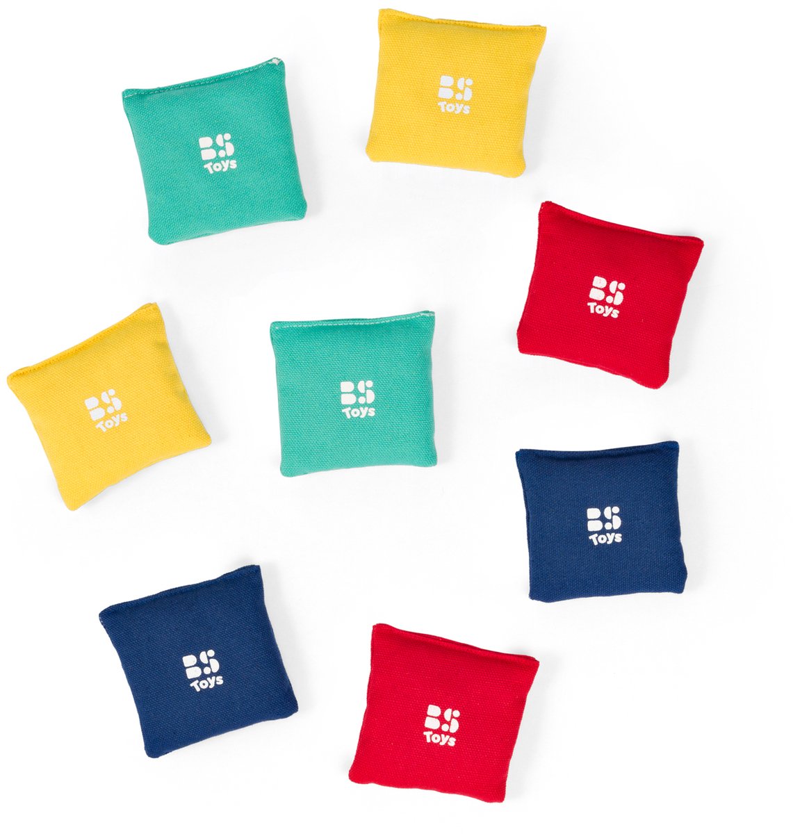 BS Toys Bean Bag Games GA526 – Ensemble de 8 sacs à lancer avec 6 jeux