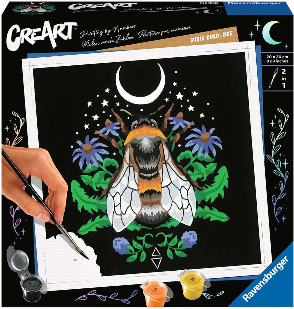 Ravensburger Pixie Cold Edition Bee - Peinture par numéros pour adultes