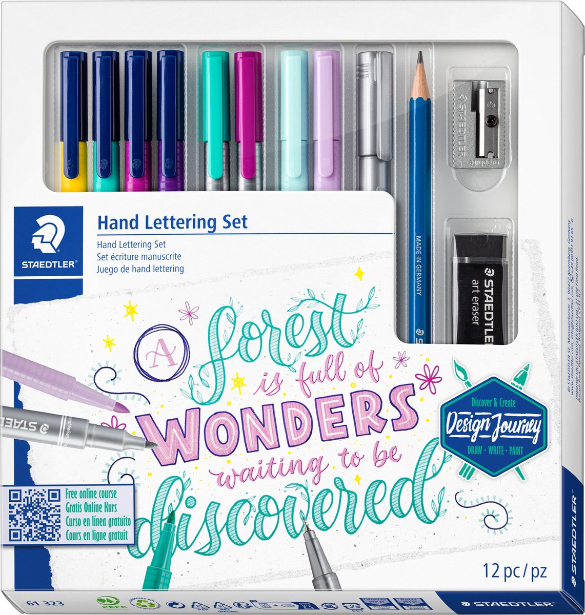 Staedtler - voyage de conception - lettrage à la main mixte