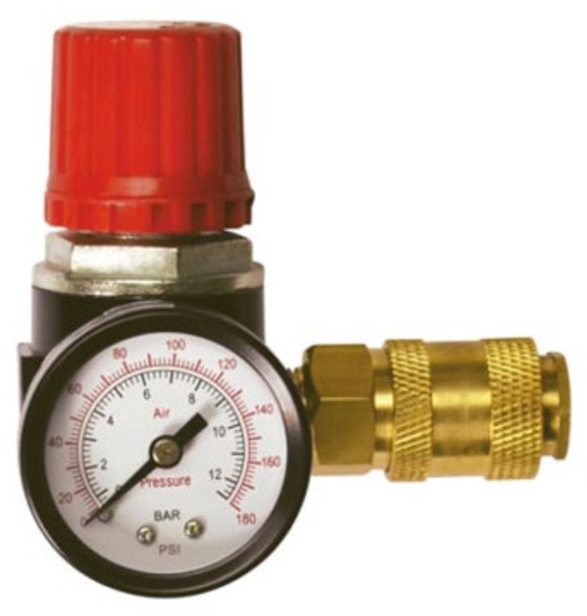 Régulateur de pression Stanley ¼ pouce - régulateur de gaz, manomètre et vanne d'air - 12 bar