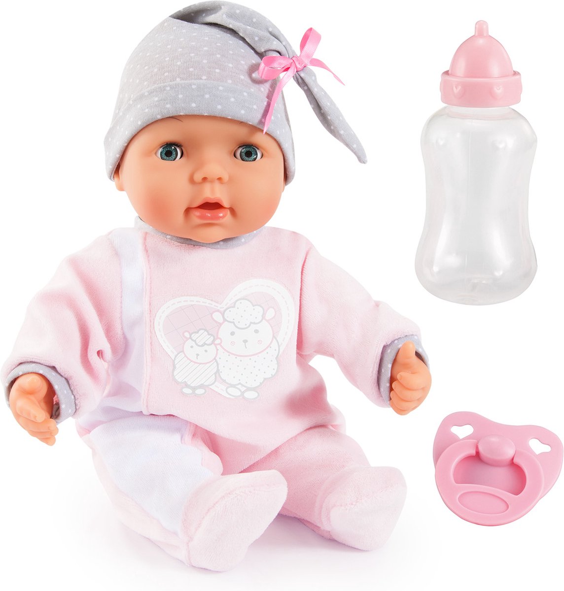Bayer design - poupée bébé my piccolina interactive en rose 38 cm