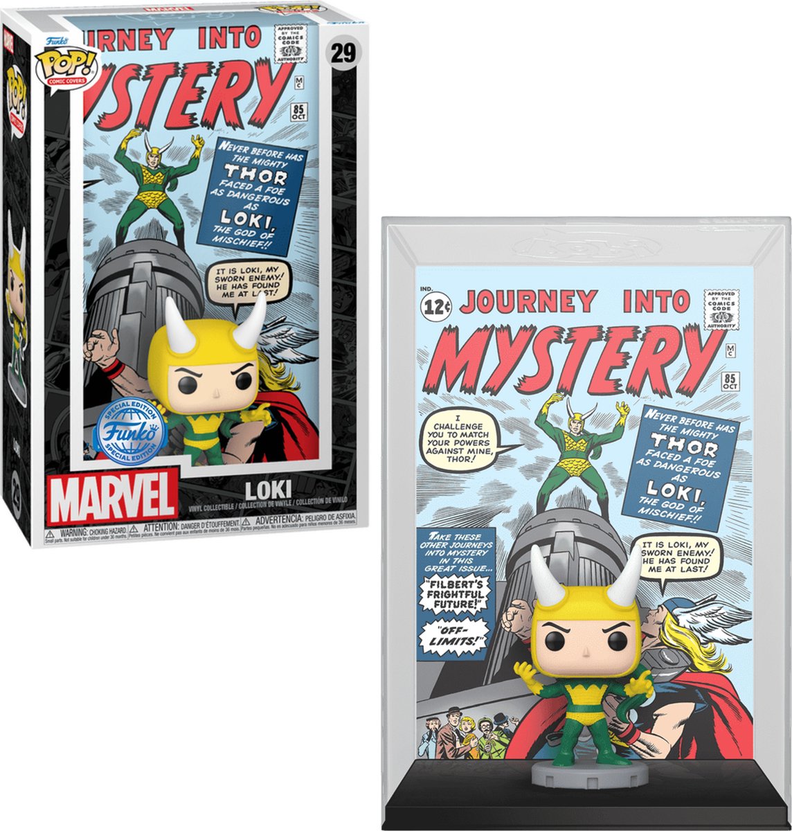 Funko-pop ! couverture de la bande dessinée : Loki - voyage dans le mystère 29 exclusif