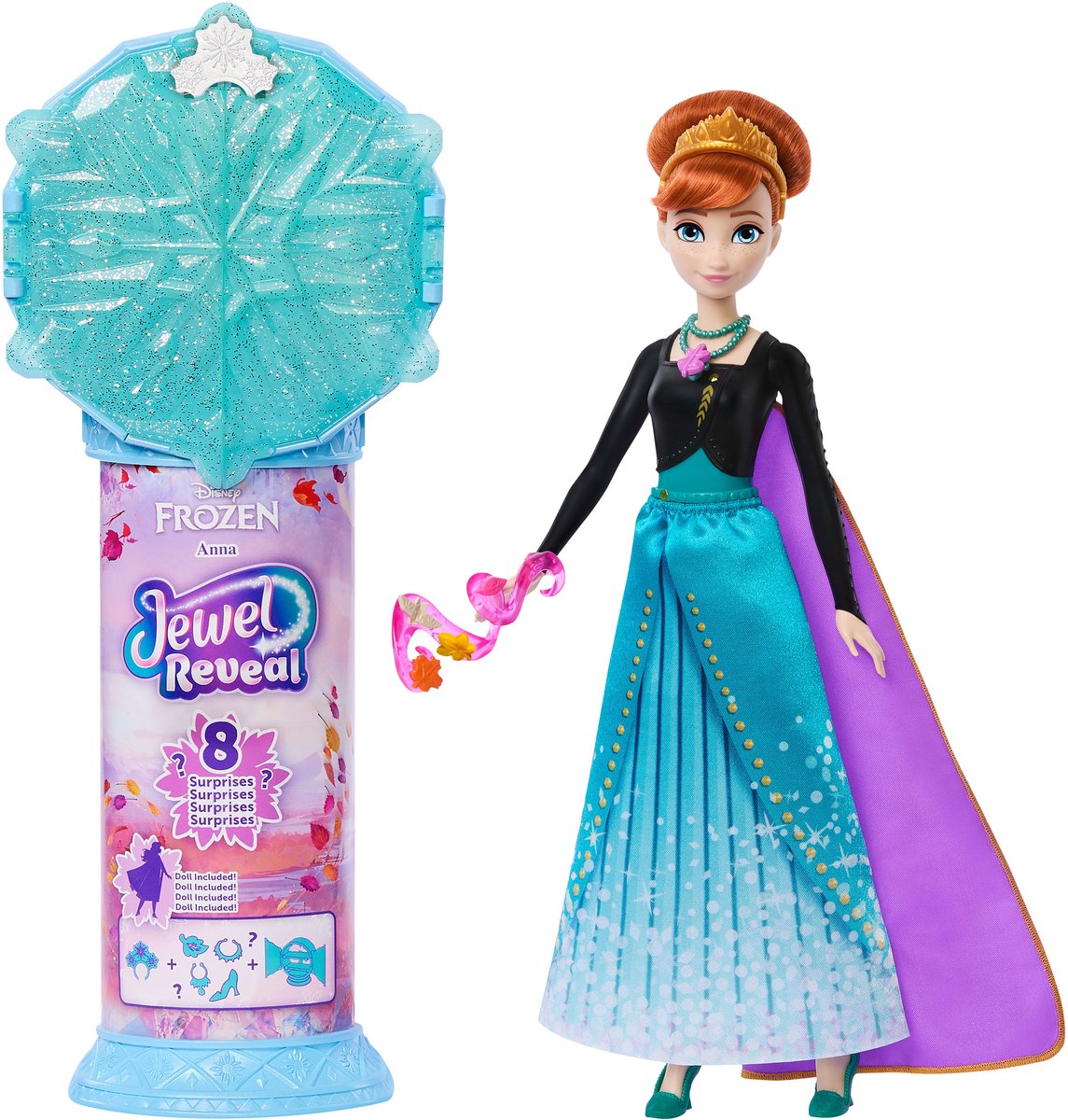 Mattel Disney La Reine Des Neiges Bijou Révéler Anna - poupée de mode