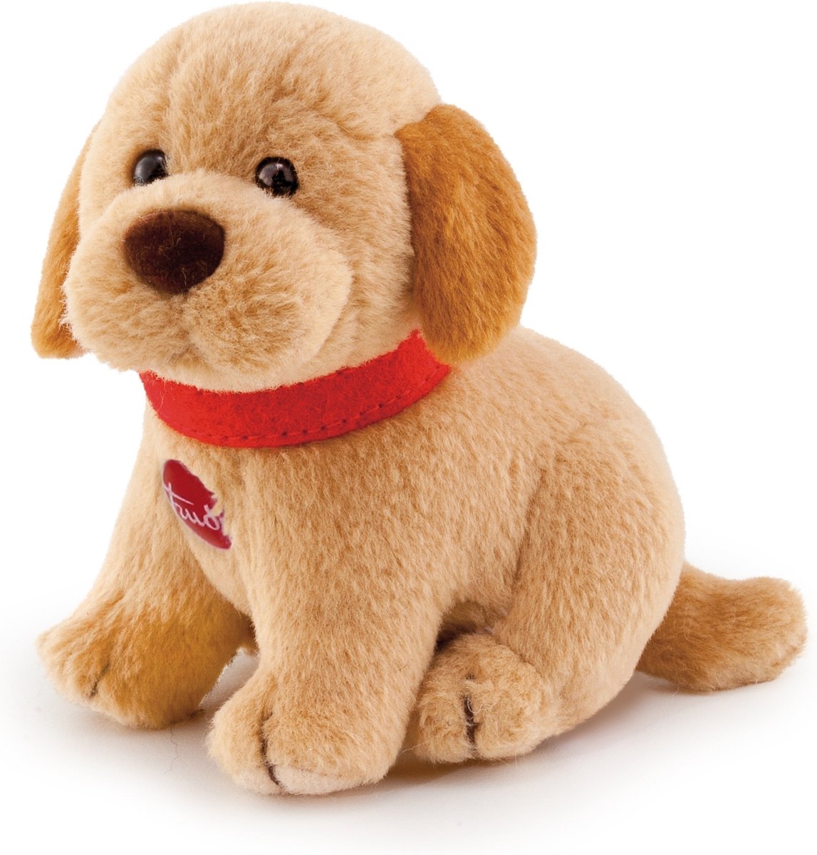 Trudi - peluche douce collection chien Labrador 9 cm - fait main en Italie - peluche douce - peluche pour garçons et filles - beige - 7x9x9 cm taille xxs