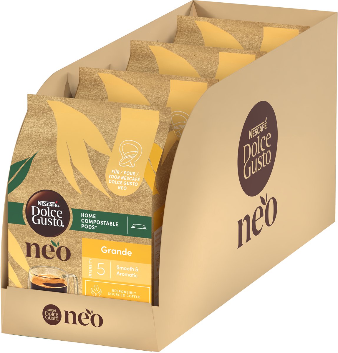 Nescafé dolce gusto neo dosettes de café grande - 4x12 dosettes pour 12 tasses de café