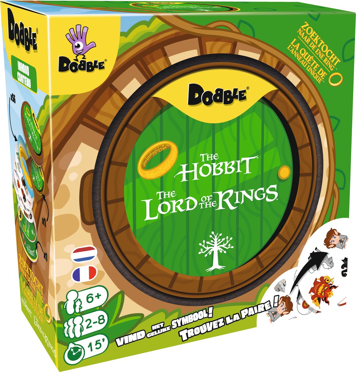 Jeu de cartes dobble du Seigneur des Anneaux