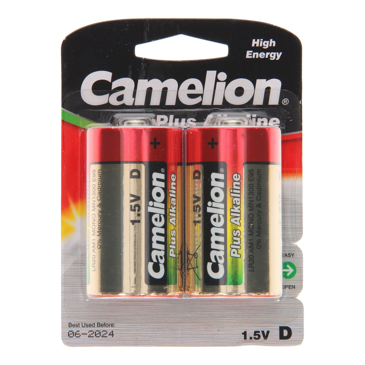 Battery Sales Europe Plus Pile alcaline D LR20, 2 pcs.