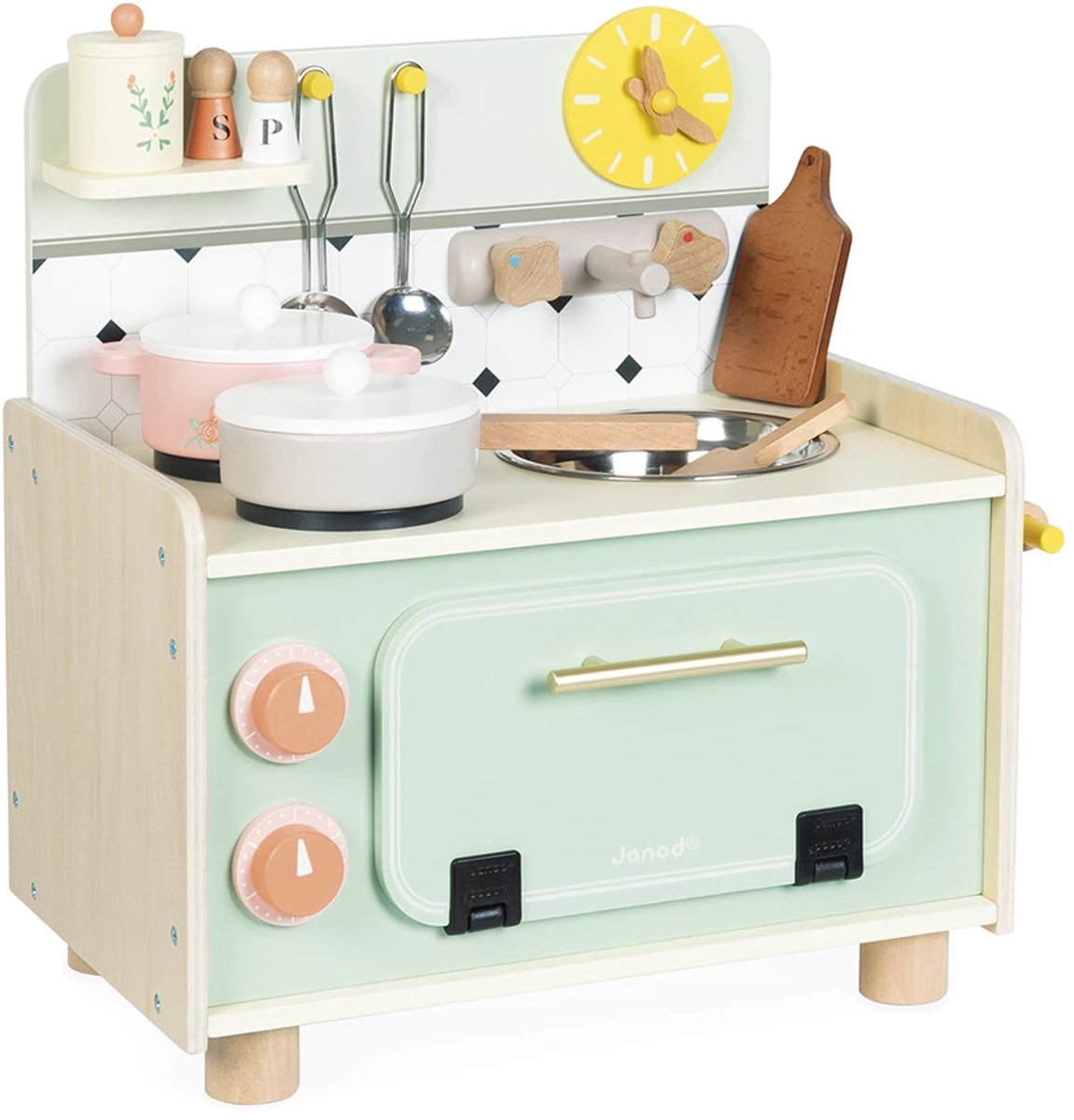 Janod - mamie brillante - petite cuisine ludique en bois