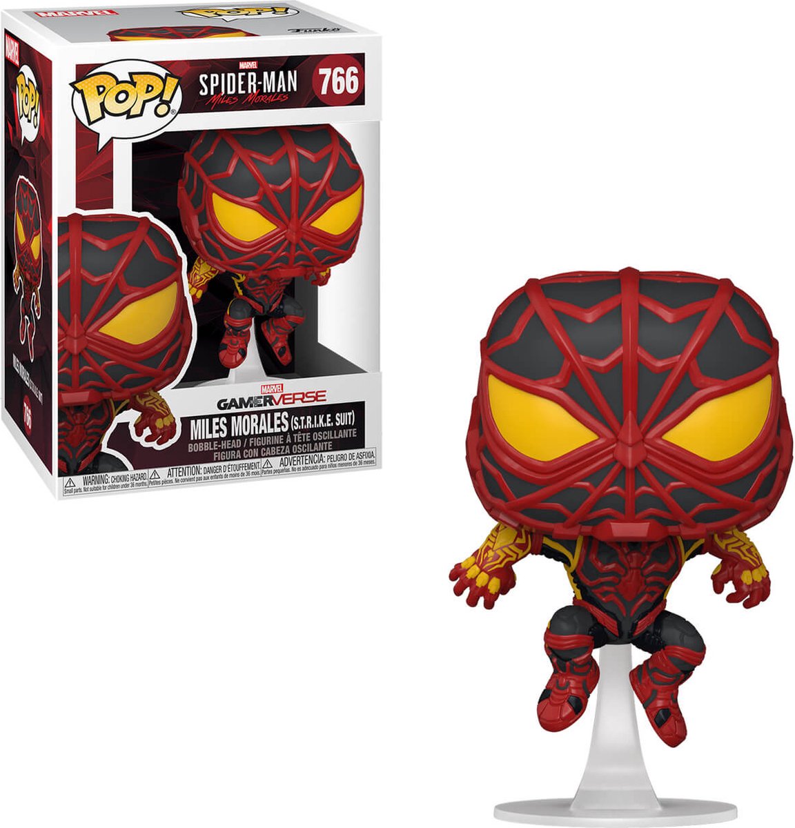 Funko-pop ! Marvel Spider-Man : Miles Moraux - Miles Moraux Strike. costume