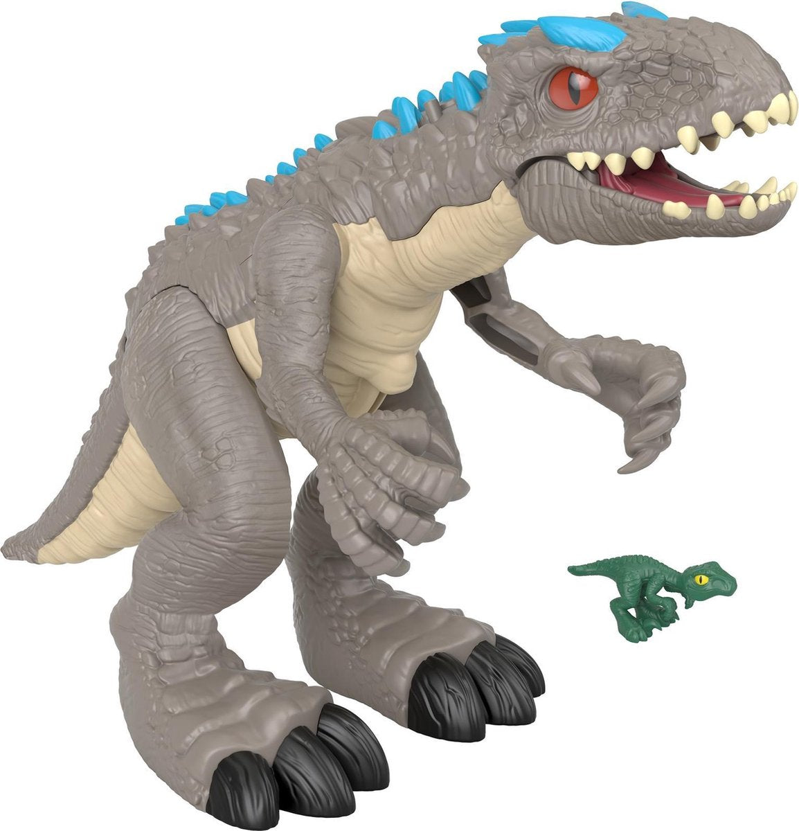 Le monde jurassique d'Imaginext bat Indominus Rex