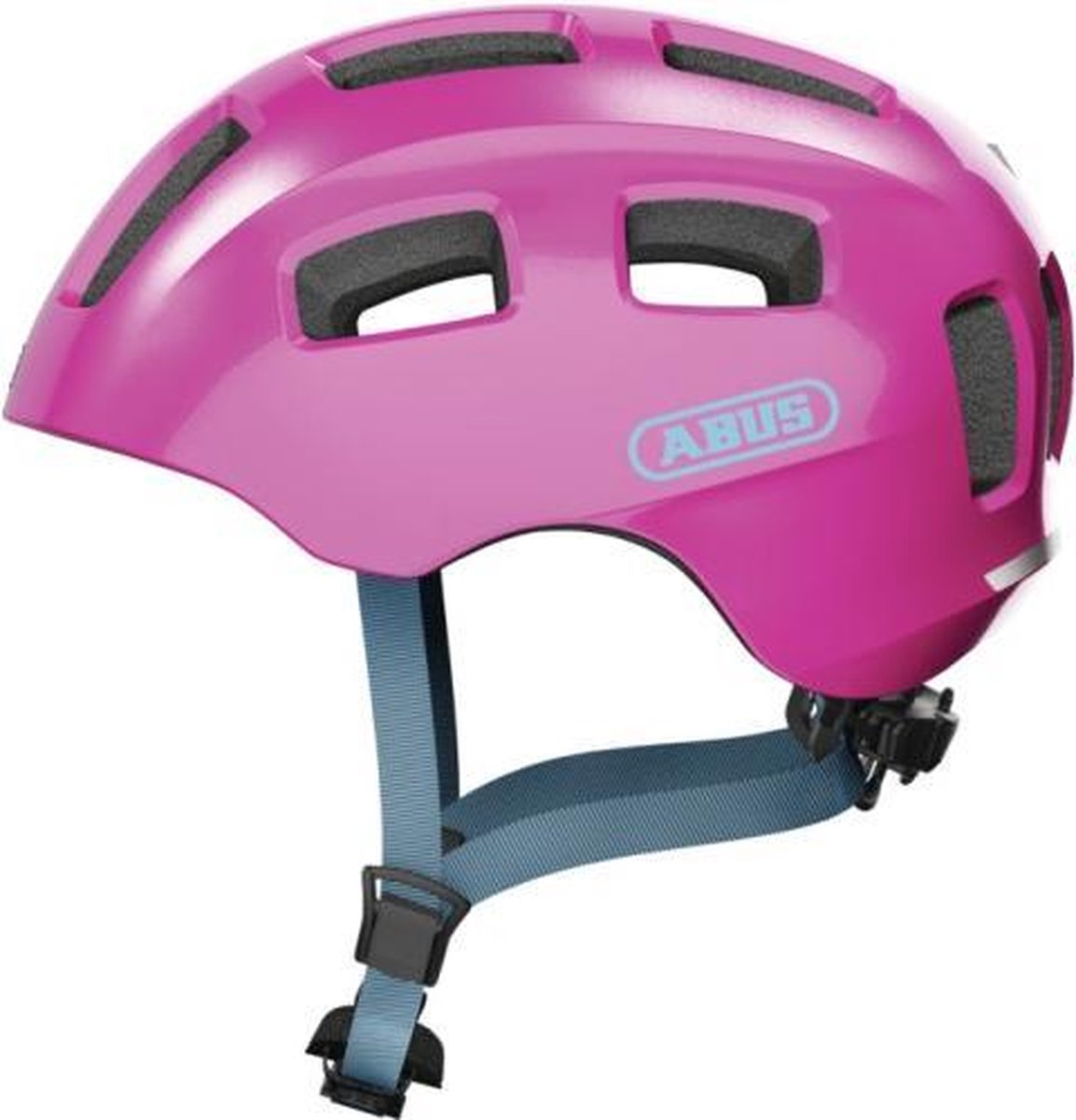 Casque de vélo Abus youn-i 2.0 rose scintillant s - 48-54 cm - rose - adapté pour une utilisation sur vélos électriques - vélos de ville - 240 g