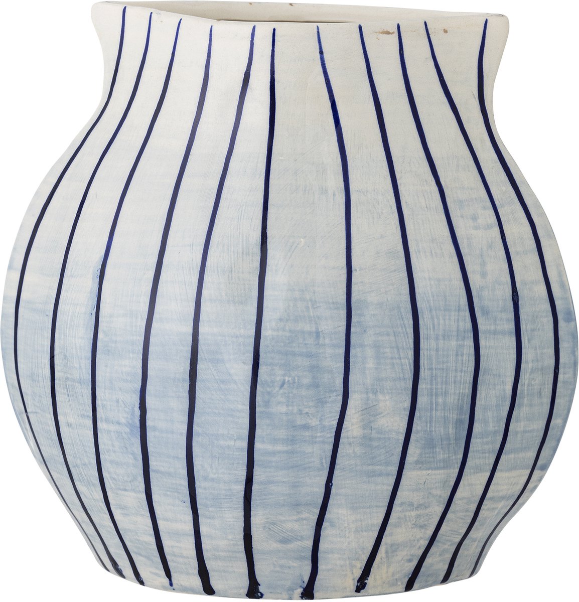 Vase Esra Bloomingville - bleu - faïence
