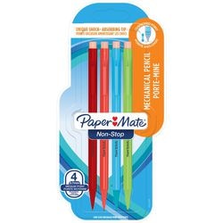 Porte-mine papermate non-stop hb 0,7 mm 4 pièces