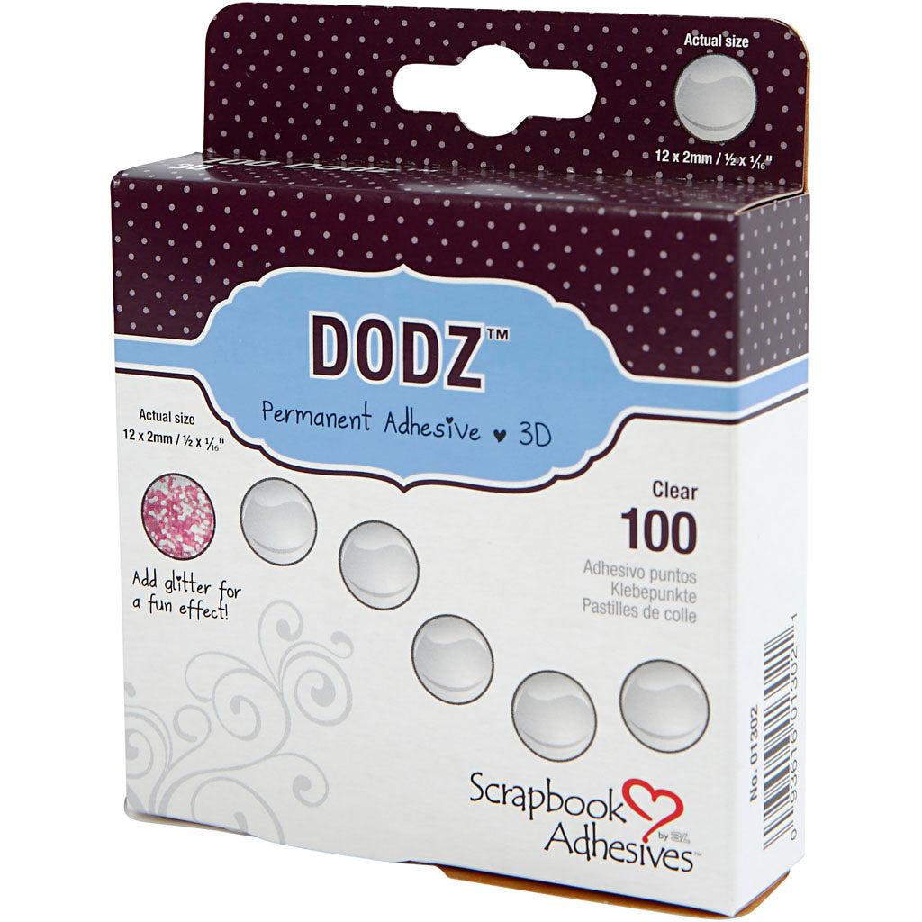 Dodz https : www.cchobby.nl -self-adhésif-dots-d-12-mm-thickness-2-mm-100-piece-1-box