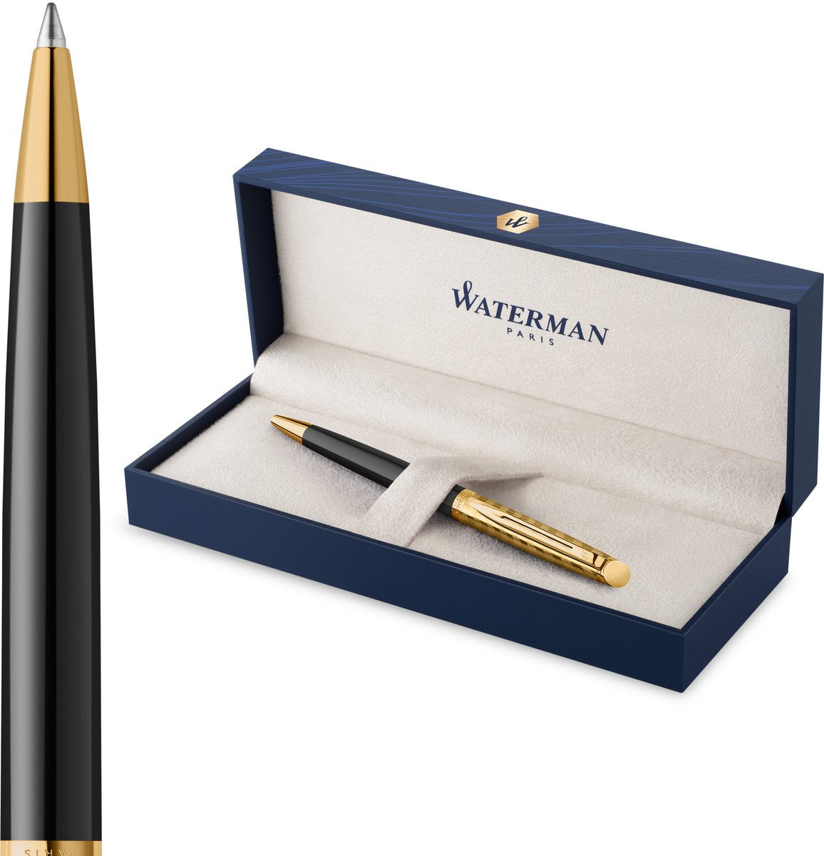 Stylo à bille Waterman hémisphère | la collection d'opéra | or noir | emballage cadeau