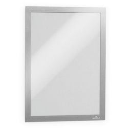 Durable Duraframe® A4 Bulk Pack, cadre pour affiche autocollant, métal-argent, 10 pièces